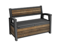 Keter Signature 227L Storage Bench - Walnut Look